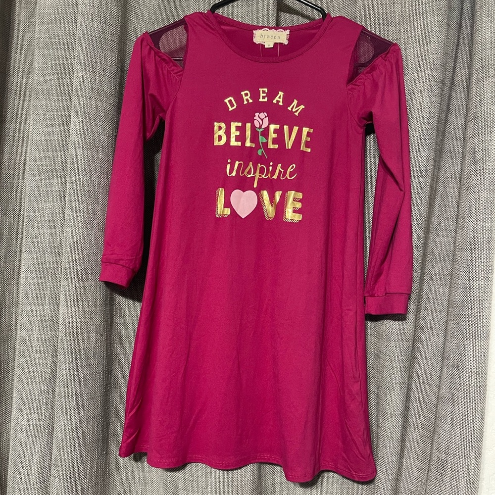 Btween Little Girls Long Sleeve Dress